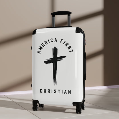 "America First Christian" #05 Suitcases (Alabaster White)
