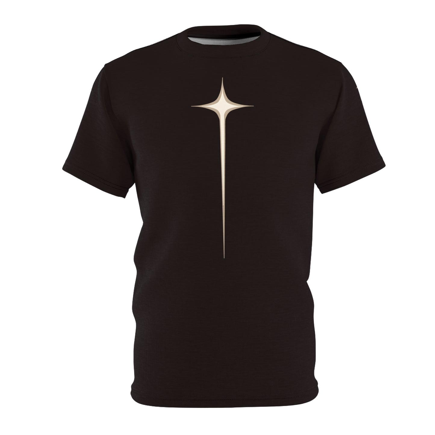 "Acts 17:28", Unisex T-shirt (Licorice Black)
