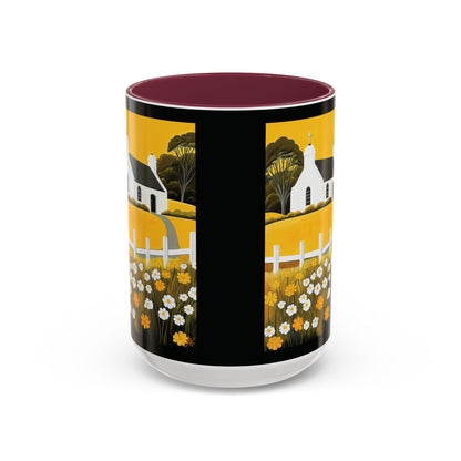 "Eaglais a’ Bhuidhe (Gaelic) - The Church of Golden Hope (English)", Colorful Mugs (11oz & 15oz)