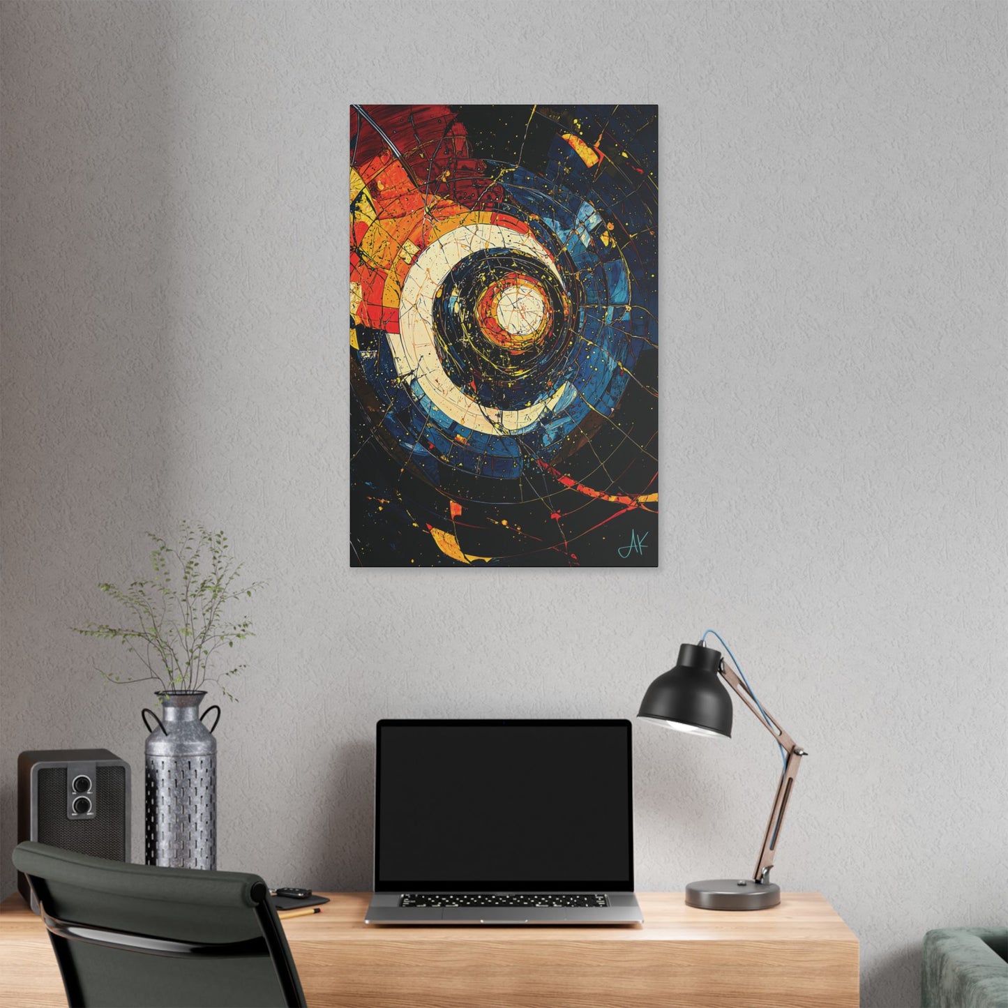 "Shatterdawn Vortex", Stretched Classic Canvas Fine Art Print