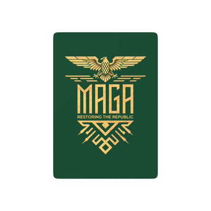 "MAGA Restoring the Republic" #02, Political Playing Cards (Evergreen)
