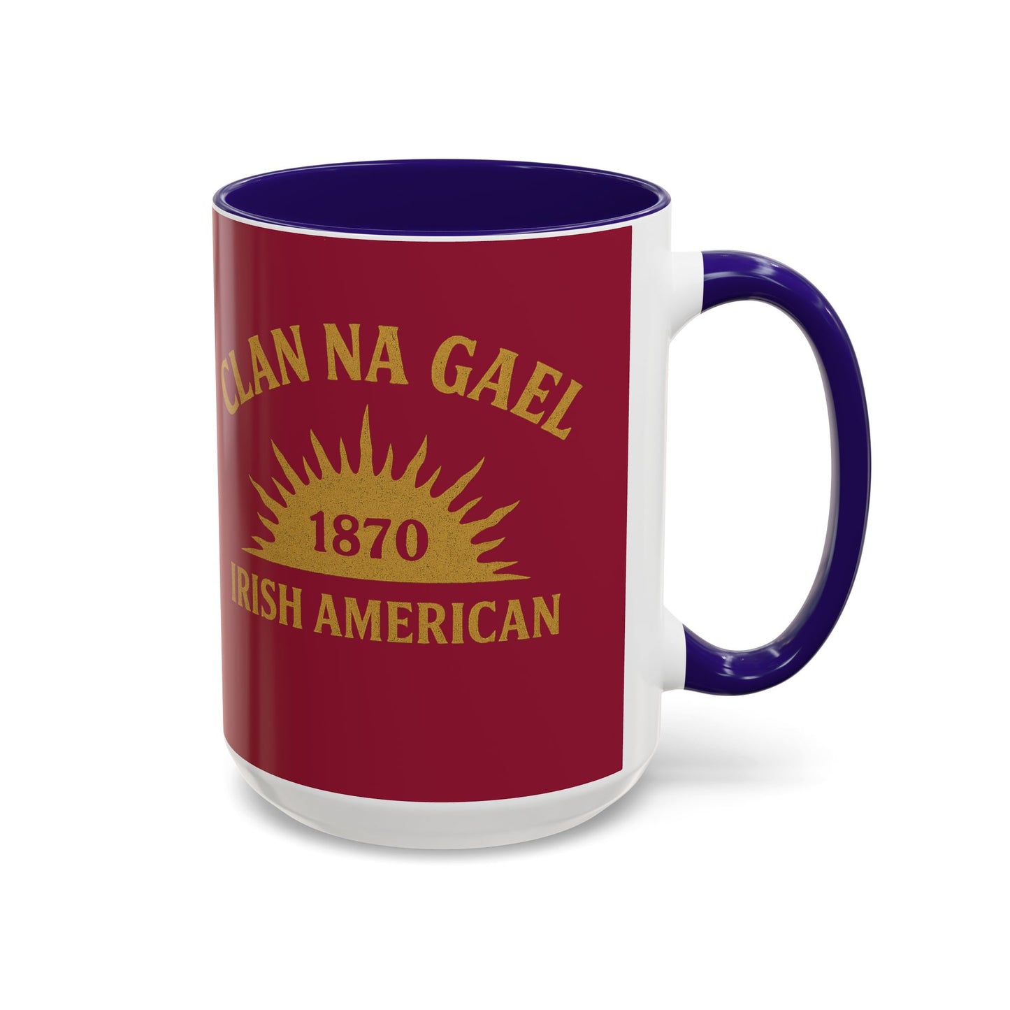 "Clan na Gael - Irish American", Colorful Mugs (11oz, 15oz) (Fénechas Red)