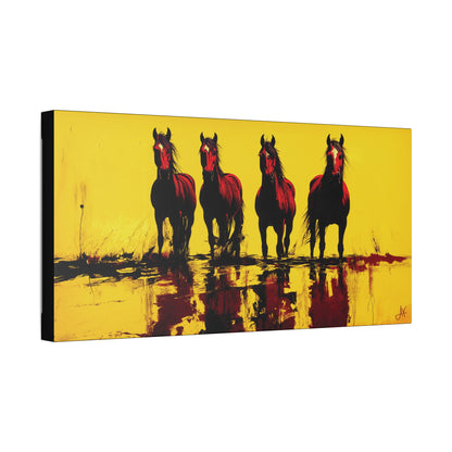 "Steeds of the Red Hand", Stretched Classic Canvas Fine Art Print