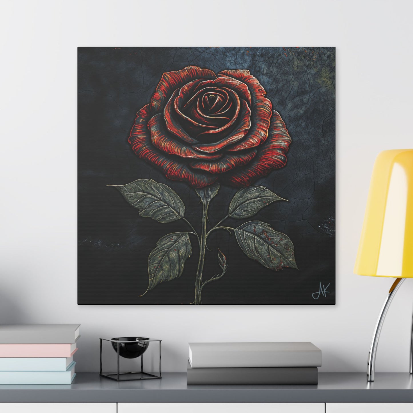 "The Rose Remains", Stretched Classic Canvas Fine Art Print