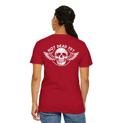 "Not Dead Yet - Winged Skull", Unisex T-shirt