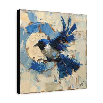 "Liberty Blue Bird", Fine Art Matte Canvas, Stretched, 1.25"