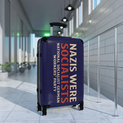 "Nazis were Socialists", Suitcase (Obsidian Blue)
