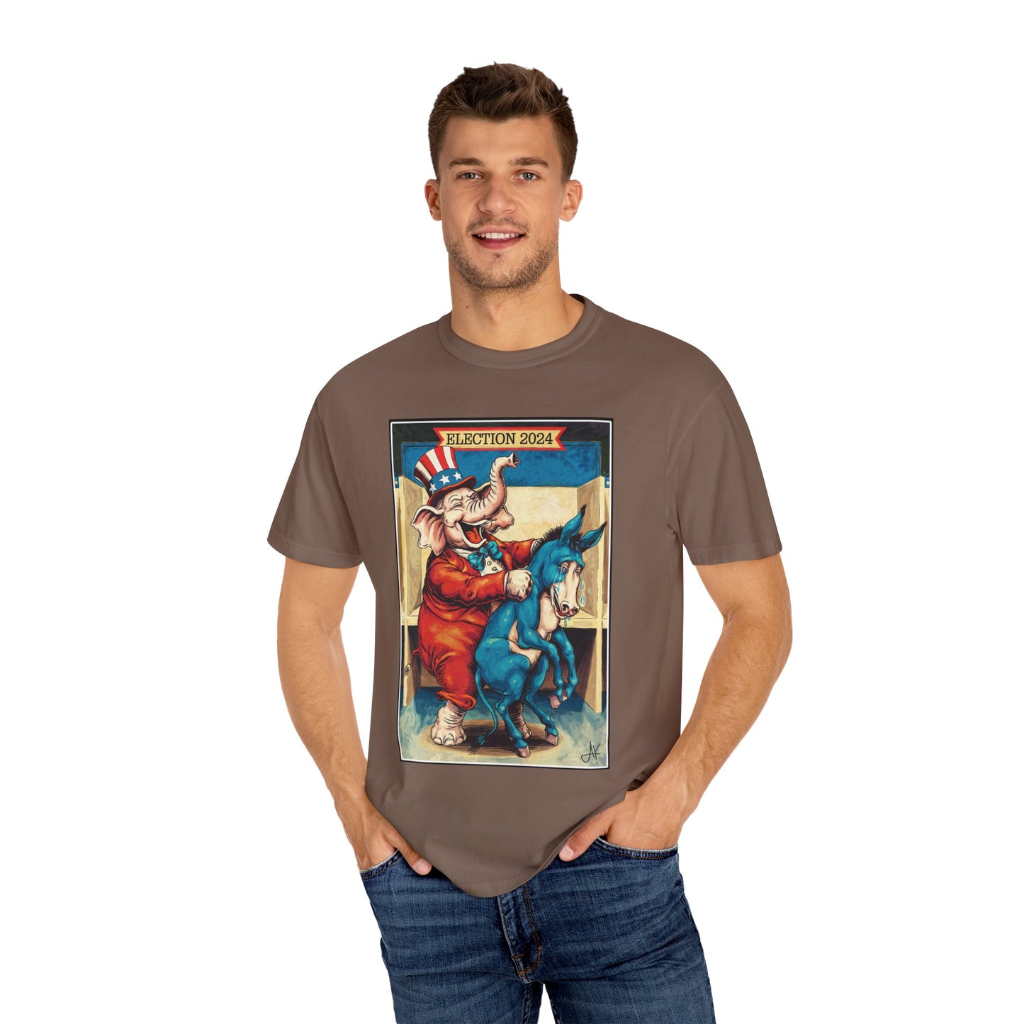"MAGA Spanked the Donkeys 2024", Unisex T-shirt (Light Colors)