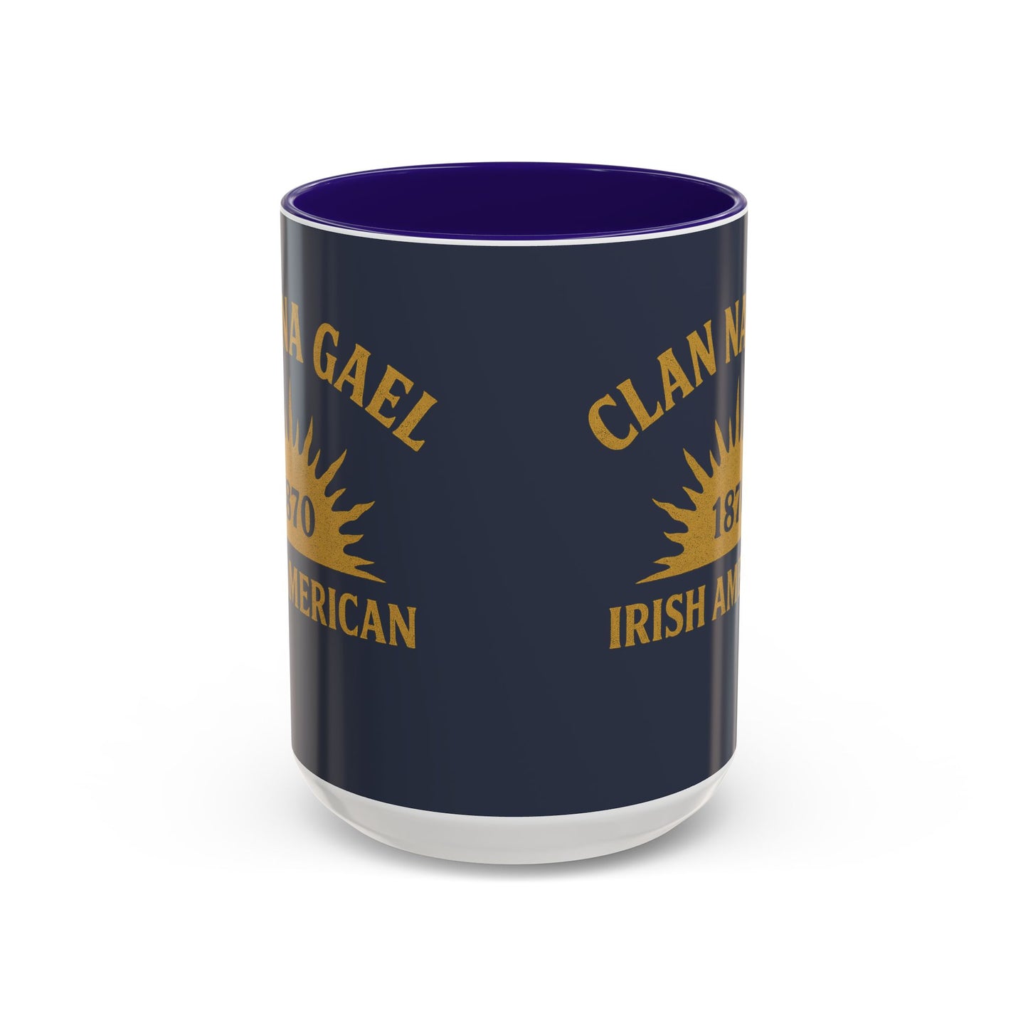 "Clan na Gael - Irish American", Colorful Mugs (11oz, 15oz) (Blue Burka Grey)