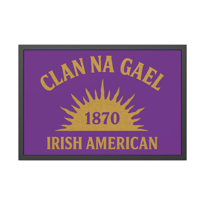 "Clan na Gael - Irish American", Framed Paper Poster (Vesper Violet)