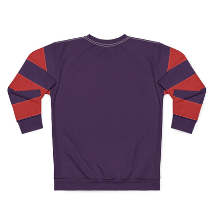 "Beware the Risen People", Unisex Sweatshirt (Red Tint Purple)