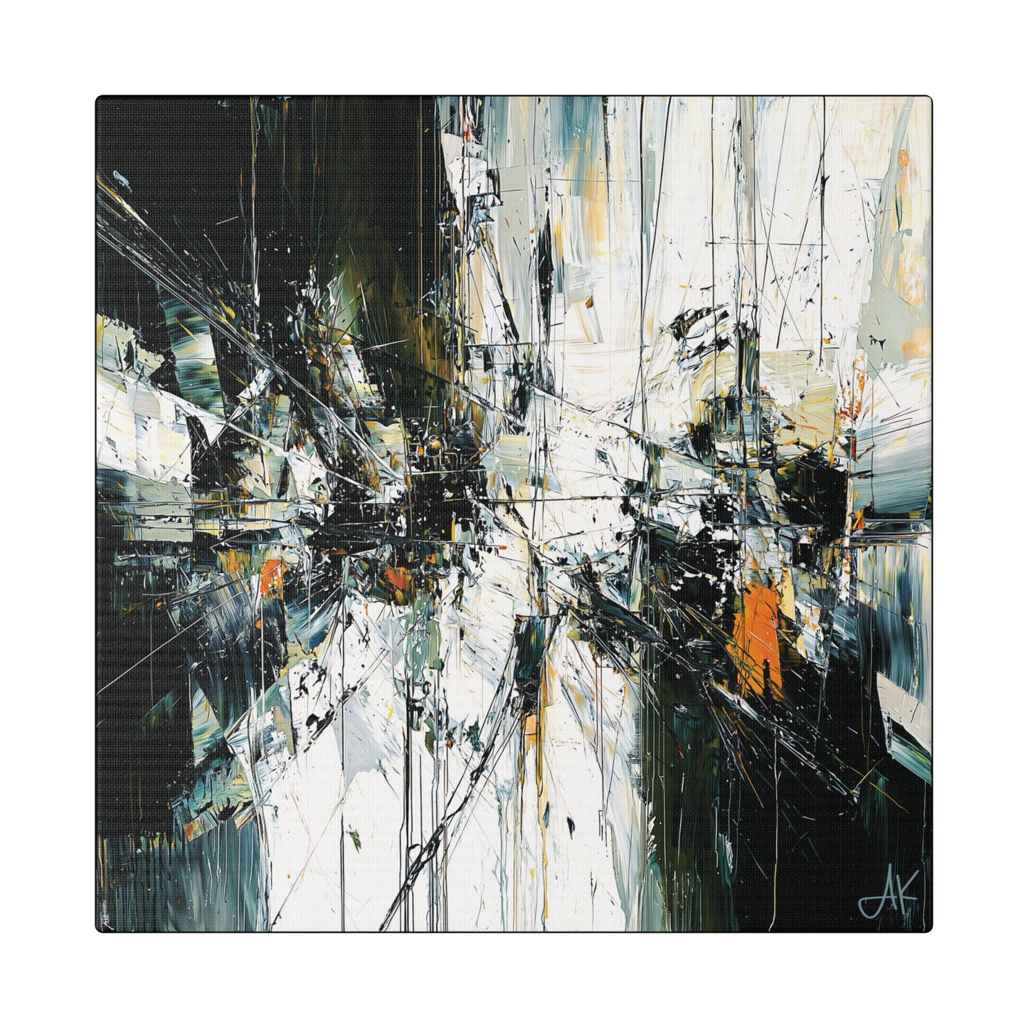 "Abstract 543", Stretched Classic Canvas Fine Art Print