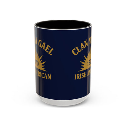 "Clan na Gael - Irish American", Colorful Mugs (11oz, 15oz) (Mariana Blue)
