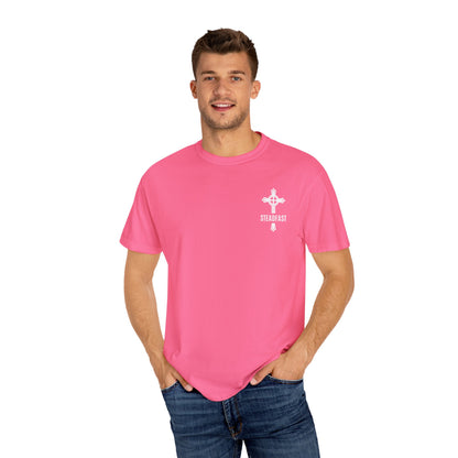 "Steadfast Cross in White", Unisex T-shirt