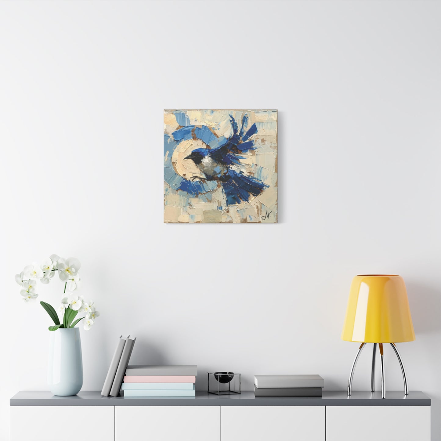 "Liberty Blue Bird", Fine Art Matte Canvas, Stretched, 1.25"