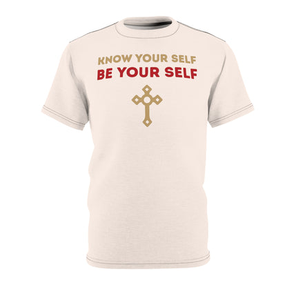 "Know Your Self", Unisex T-shirt (Angel Wings)