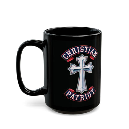 "Christian Patriot" #02, Black Mug (11oz & 15oz)