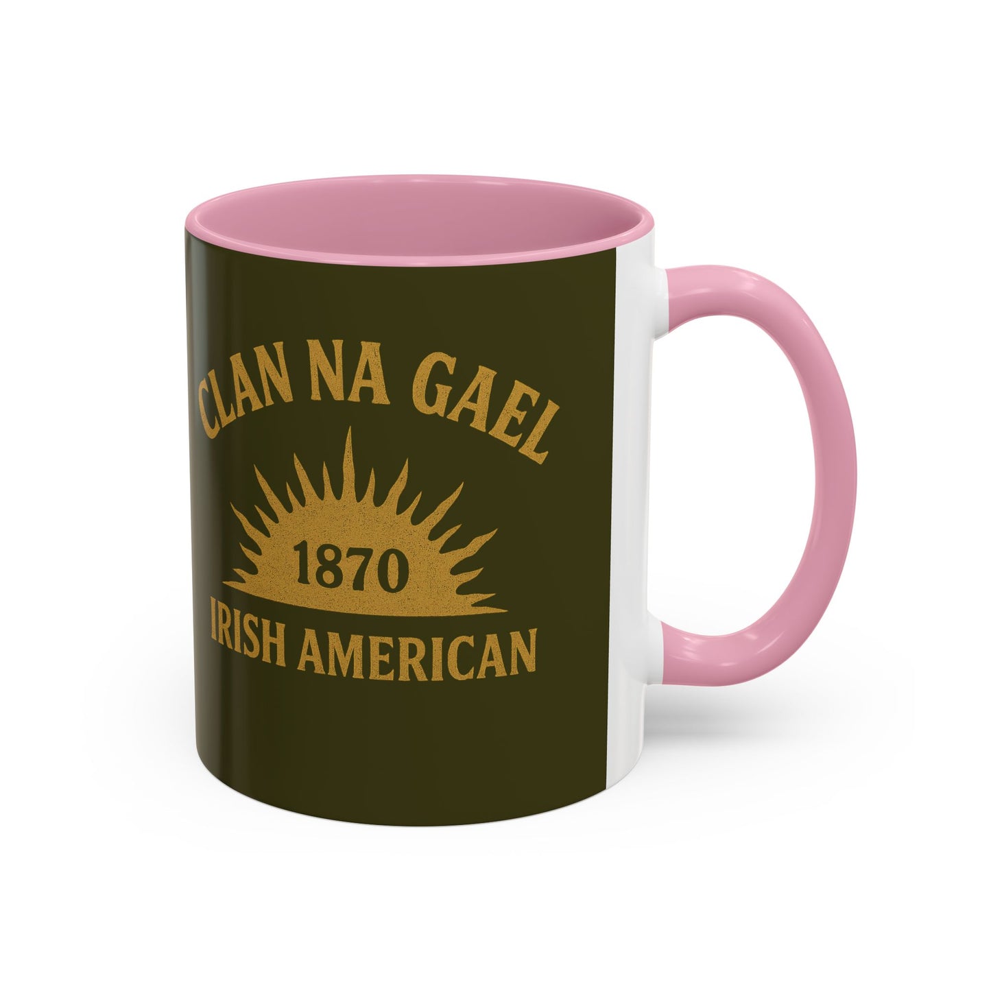 "Clan na Gael - Irish American", Colorful Mugs (11oz, 15oz) (Fianna Green)