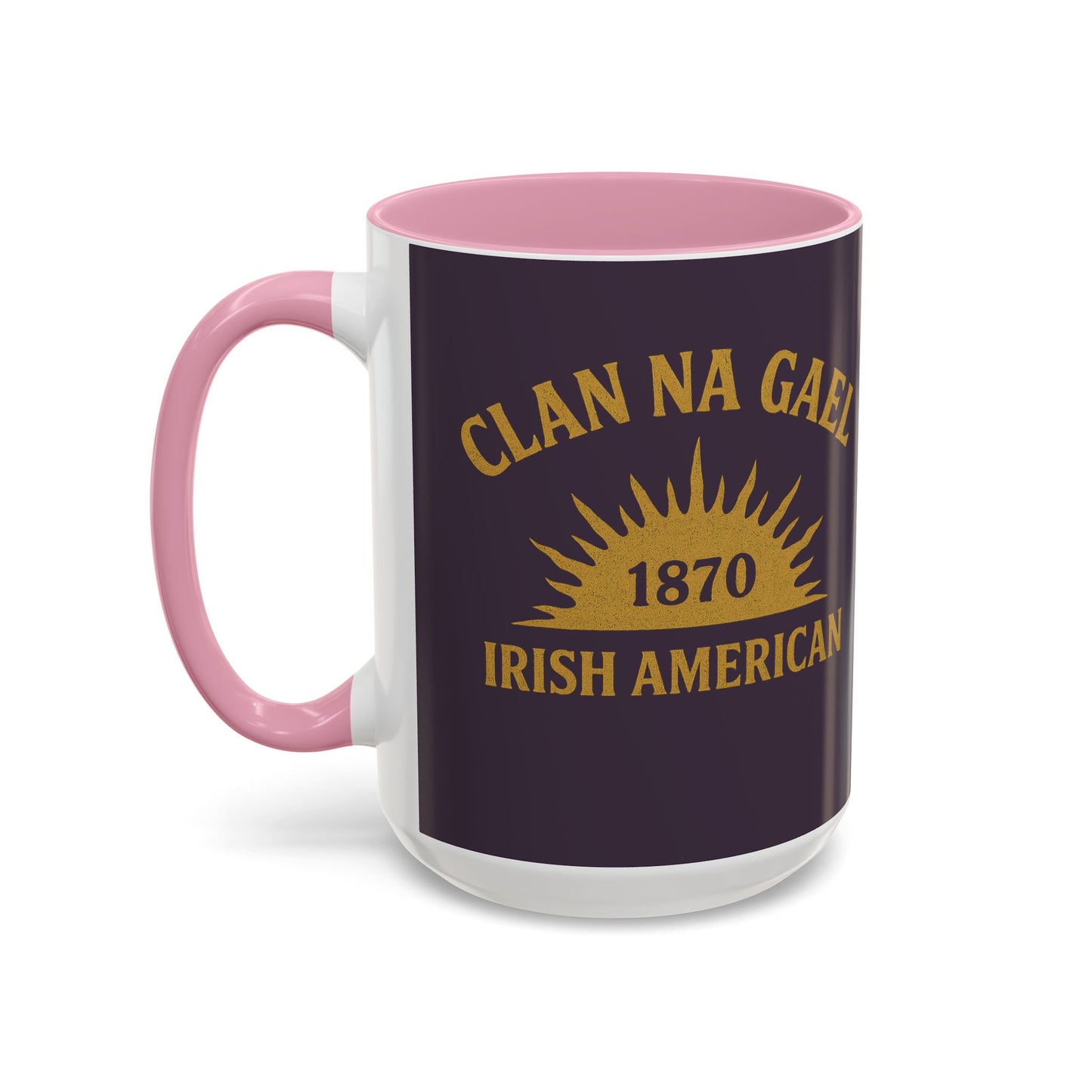 "Clan na Gael - Irish American", Colorful Mugs (11oz, 15oz) (Purple Verbena)