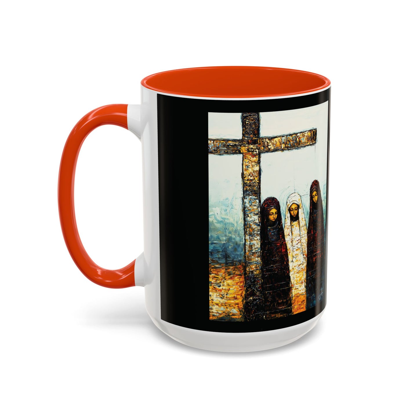 "At-the-Foot of the Cross - John 19:25", Colorful Mugs (11oz & 15oz)