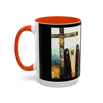 "At-the-Foot of the Cross - John 19:25", Colorful Mugs (11oz & 15oz)
