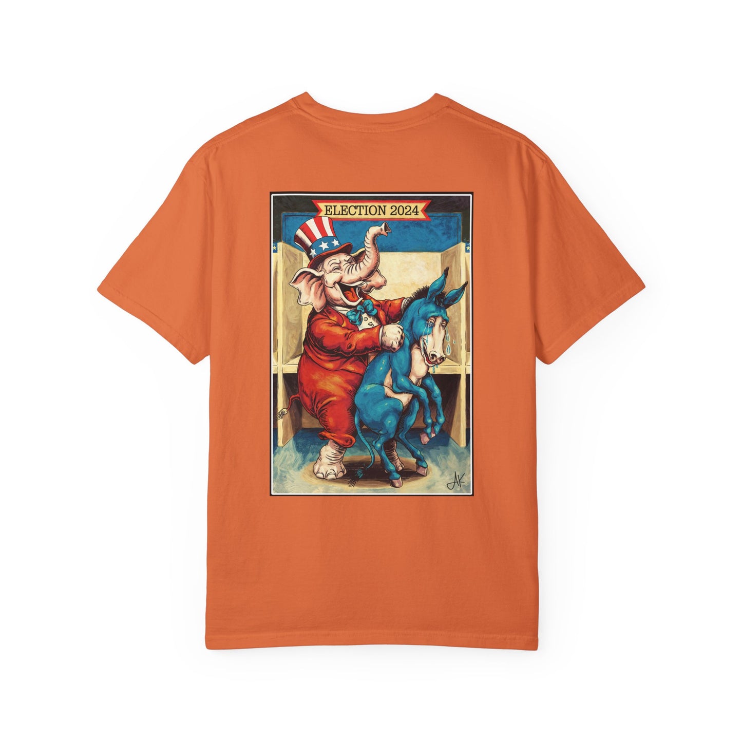 "MAGA Spanked the Donkeys 2024", Unisex T-shirt (Dark Colors)