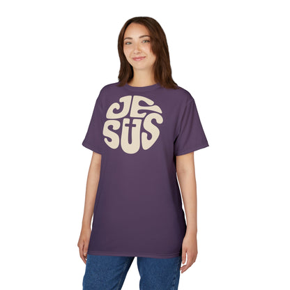 "Retro Jesus", Unisex T-shirt (Purple People Eater)