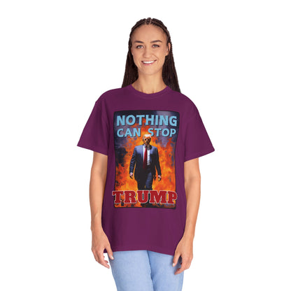 "Nothing Can Stop Trump", Unisex T-shirt (Dark Colors)