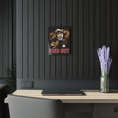 "Find Out", Acrylic Wall Prints (French Cleat Hanging) (Licorice Black)