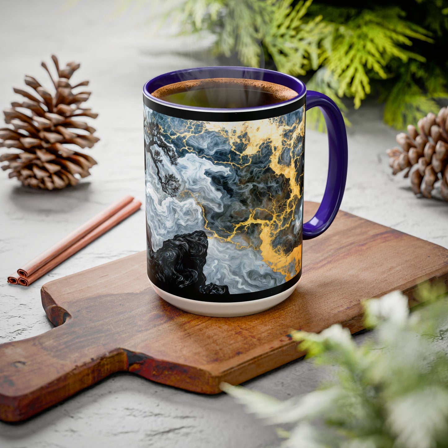 "An Crann Naomh (Gaelic) - The Sacred Tree (English)", Colorful Mugs (11oz & 15oz)
