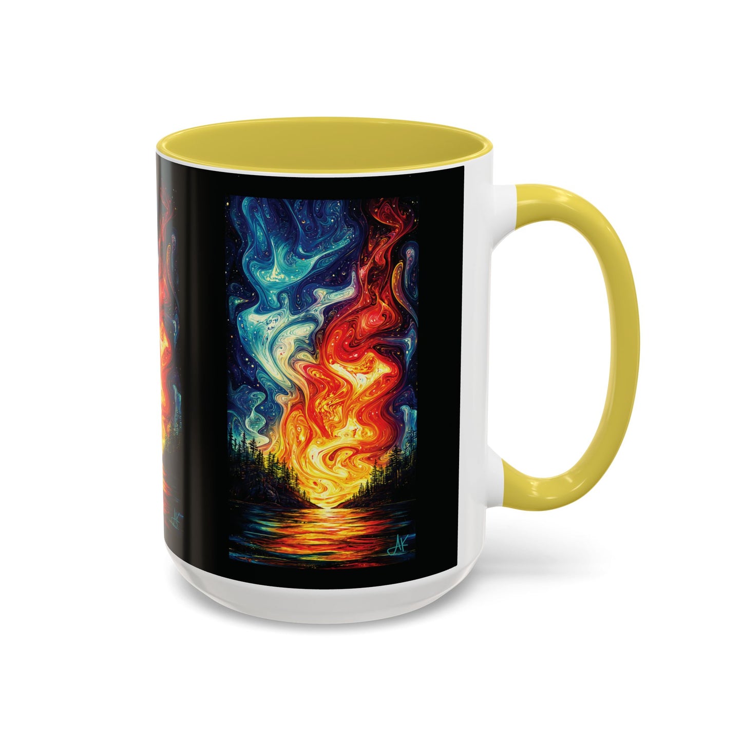 "Naomh Solus (Gaelic) - Sacred Light (English)", Colorful Mugs (11oz, 15oz)