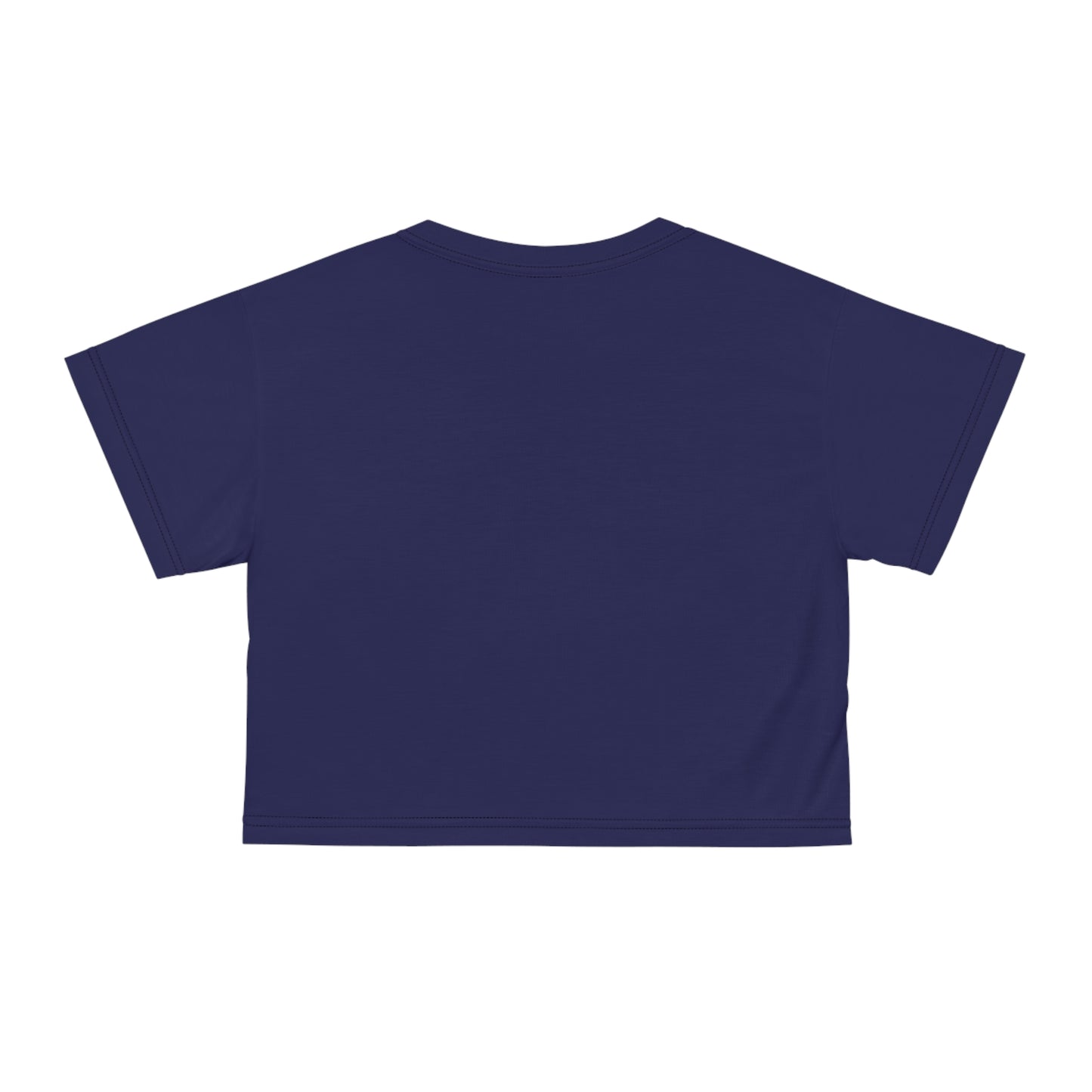 "Nazis were Socialists", Wearable Pattern Art Crop Tee (Obsidian Blue)