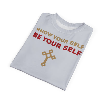 "Know Your Self", Unisex T-shirt (Inked Silk Grey)