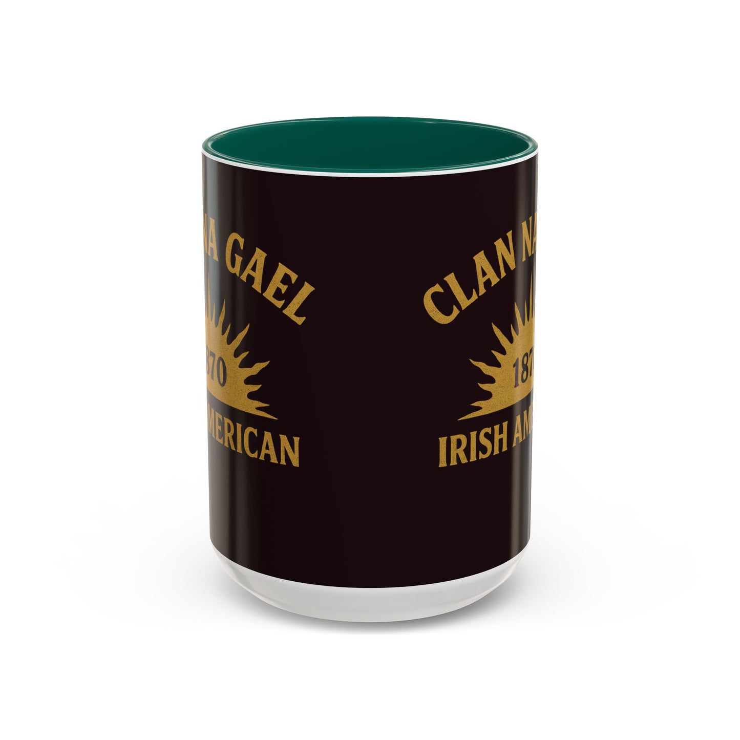 "Clan na Gael - Irish American", Colorful Mugs (11oz, 15oz) (Seal Brown)