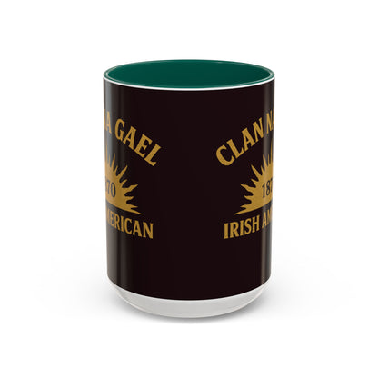 "Clan na Gael - Irish American", Colorful Mugs (11oz, 15oz) (Seal Brown)
