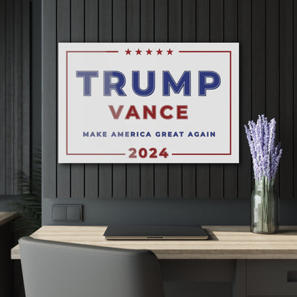"Trump Vance 2024", Acrylic Wall Prints (French Cleat Hanging)