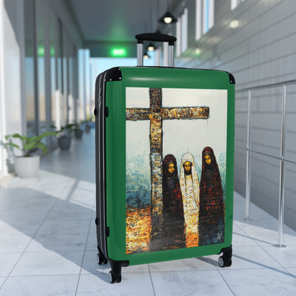 "At-the-Foot of the Cross - John 19:25", Suitcases (Dark Green)