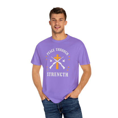 "Peace Through Strength" #01, Unisex T-shirt