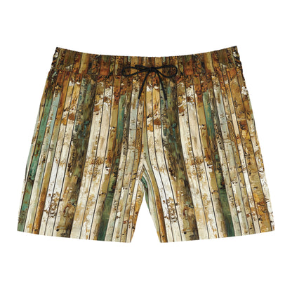 "Aspen Forest", Men's Mid-Length Swim Shorts