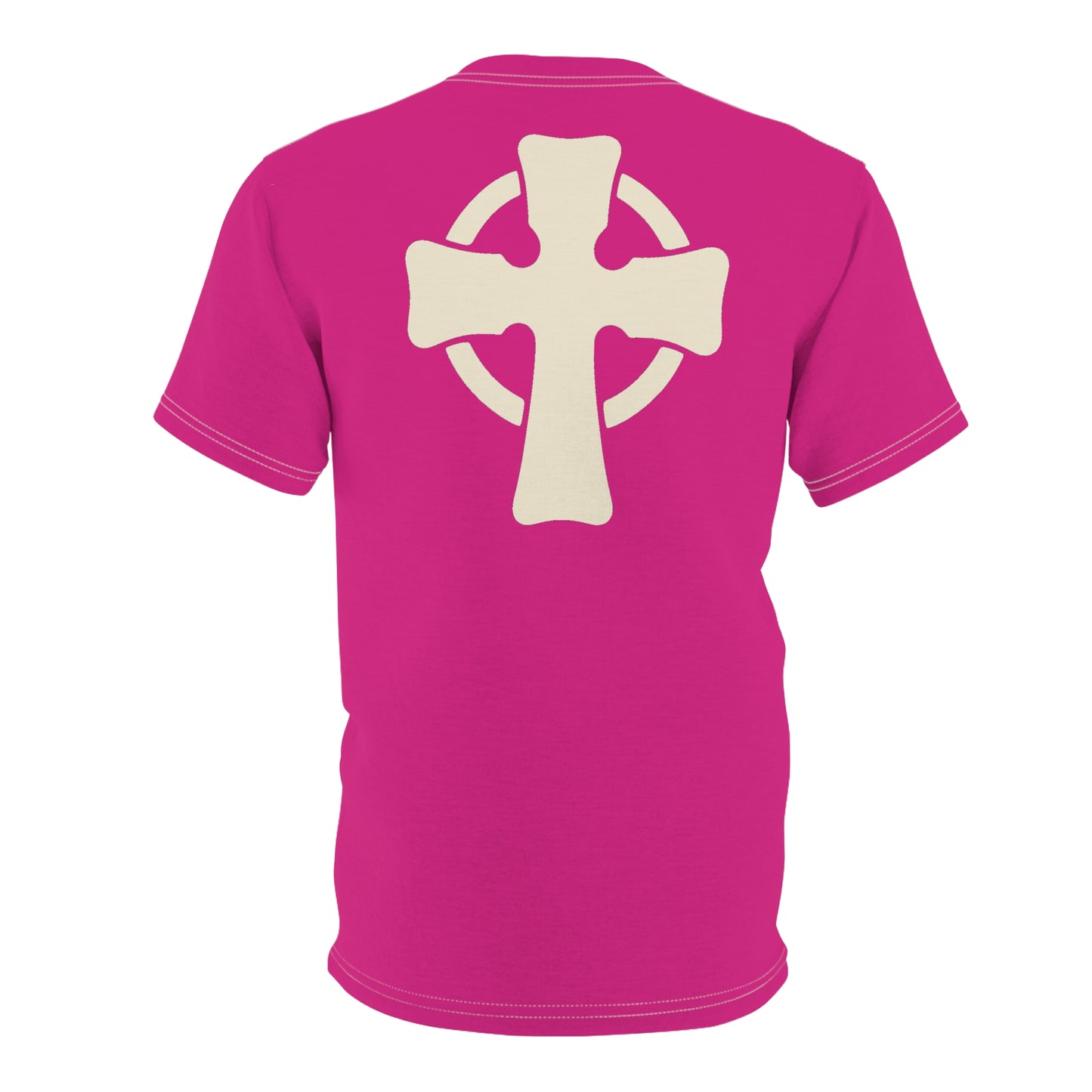 "Retro Jesus", Unisex T-shirt (Barbie Pink)