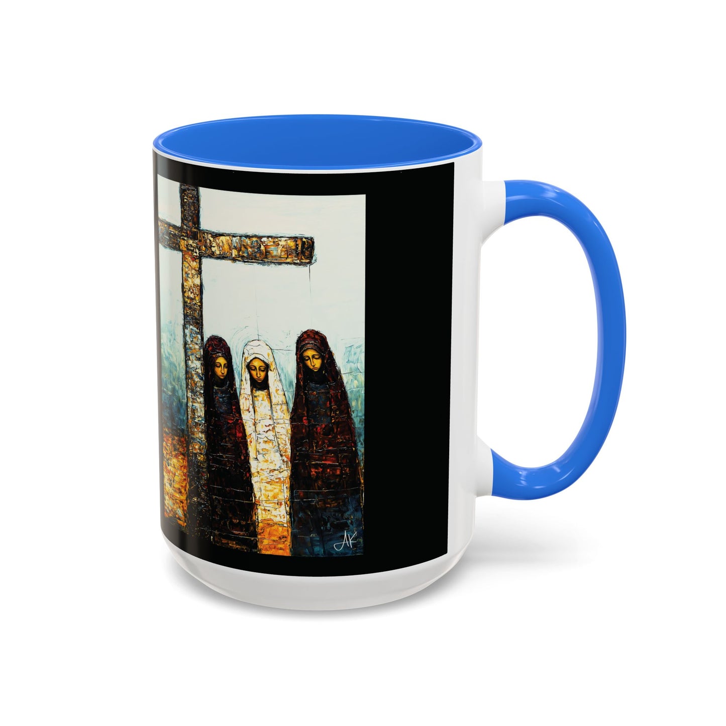"At-the-Foot of the Cross - John 19:25", Colorful Mugs (11oz & 15oz)