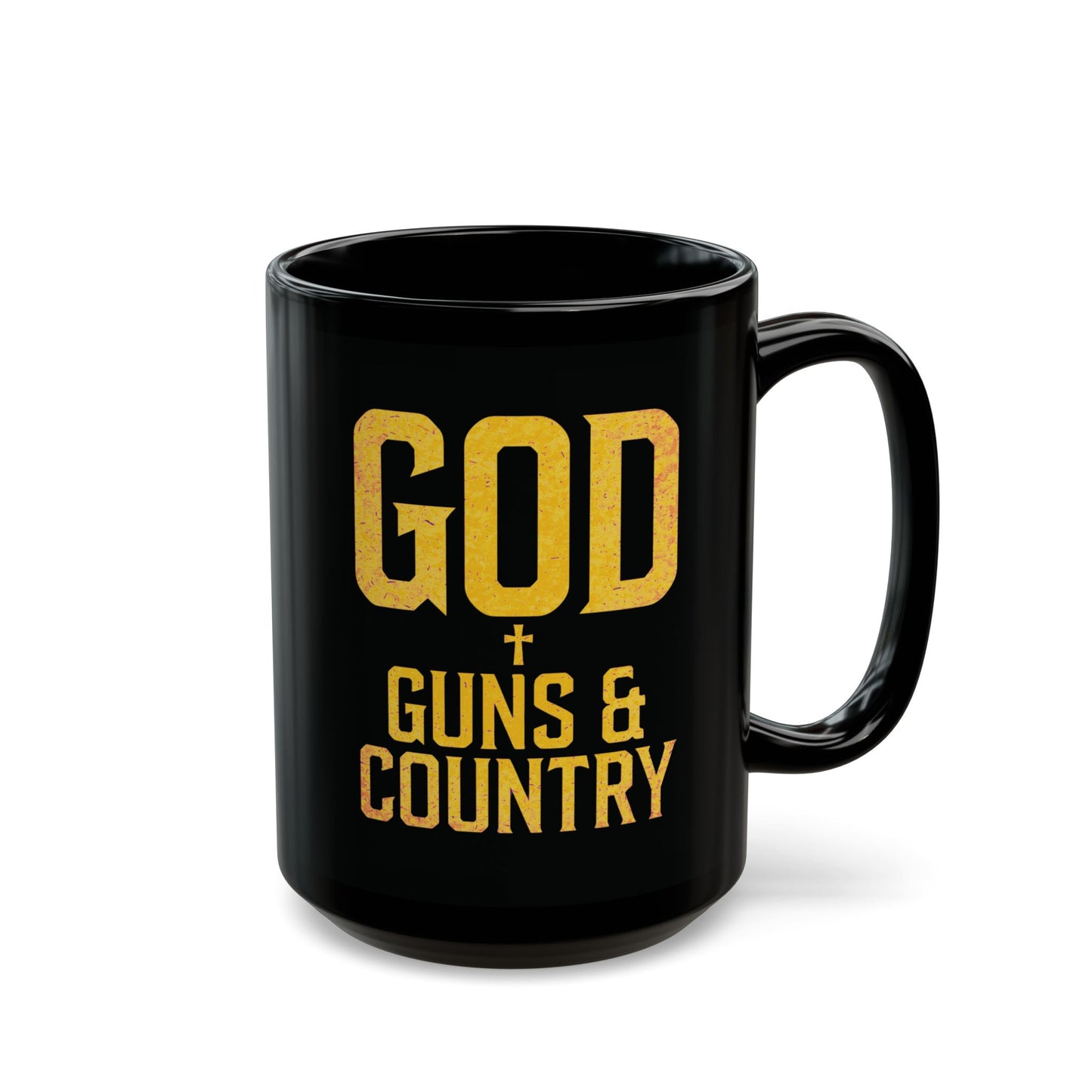 "God, Guns & Country" #02, Black Mug (11oz & 15oz)