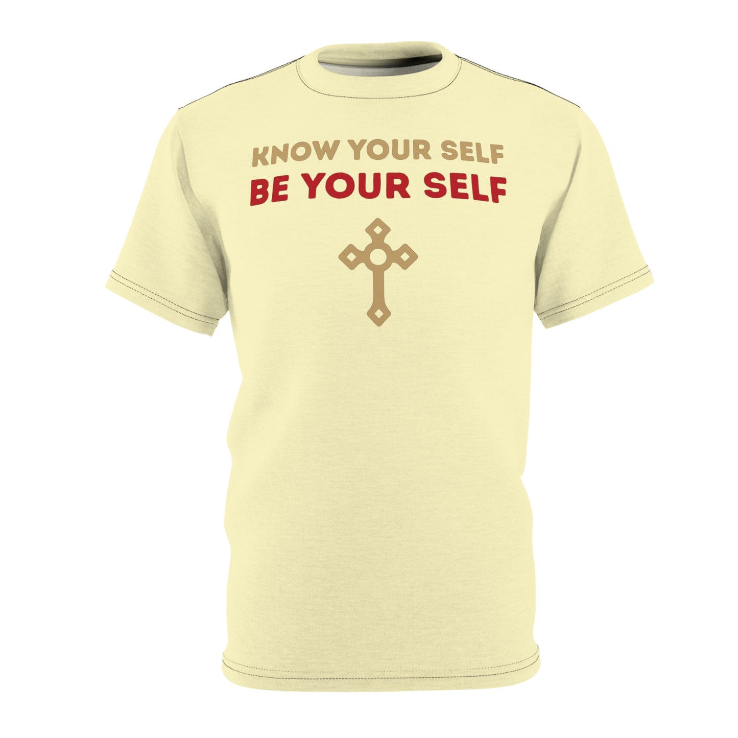 "Know Your Self", Unisex T-shirt (Primrose Light)