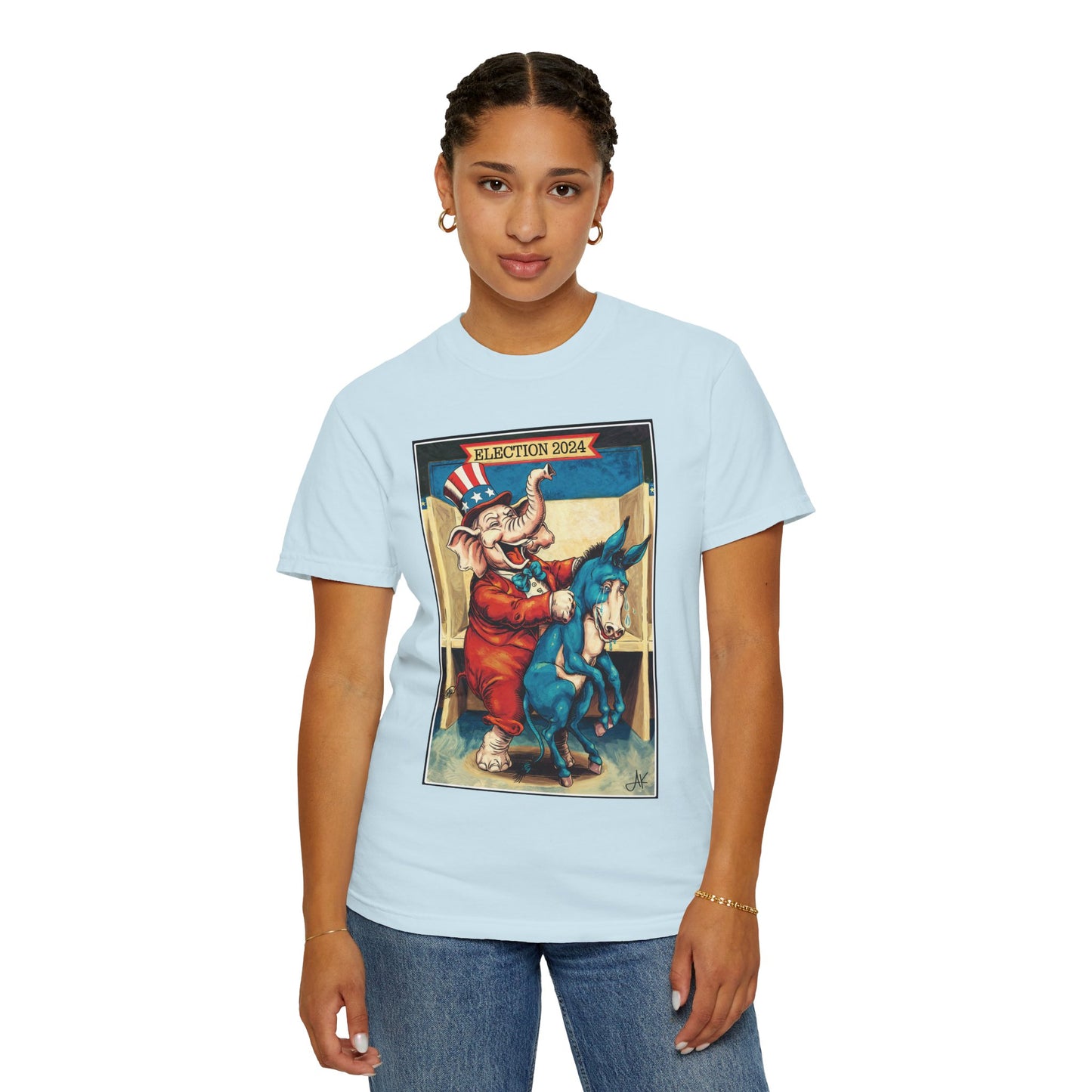 "MAGA Spanked the Donkeys 2024", Unisex T-shirt (Light Colors)