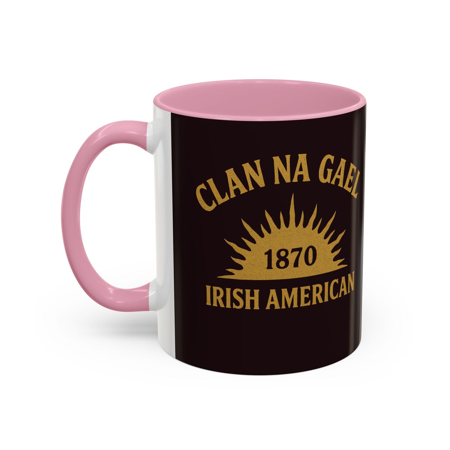 "Clan na Gael - Irish American", Colorful Mugs (11oz, 15oz) (Seal Brown)