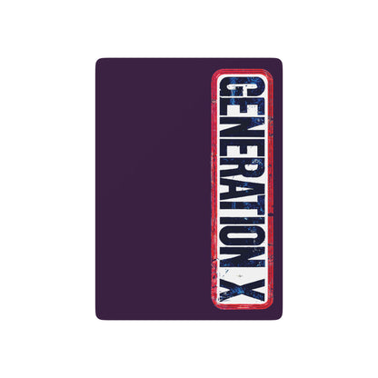 "Generation X", Retro Playing Cards (Purple Nights)