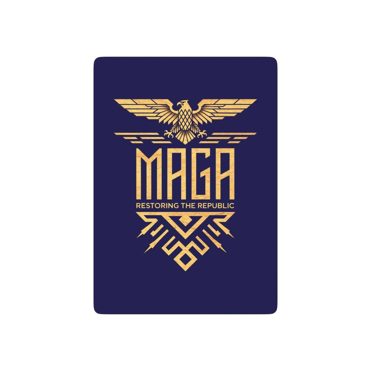 "MAGA Restoring the Republic" #02, Political Playing Cards (Obsidian Blue)