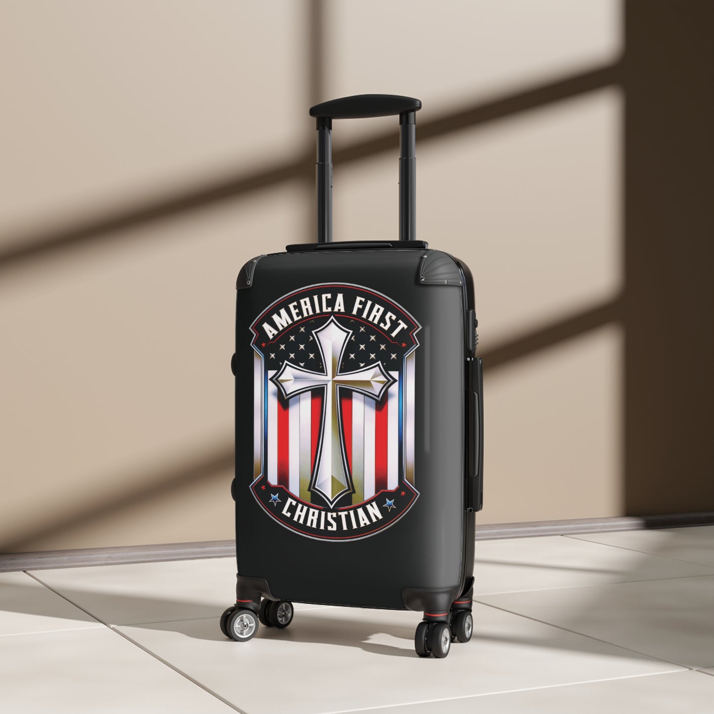 "America First - Christian" #01 Suitcases (Black)