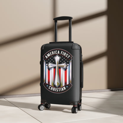 "America First - Christian" #01 Suitcases (Black)