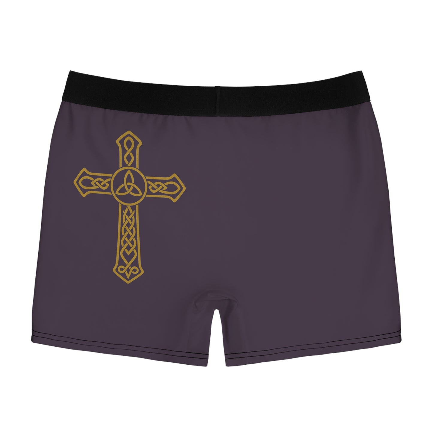"Clan na Gael - Irish American", Men's Boxer Briefs (Purple Verbena)